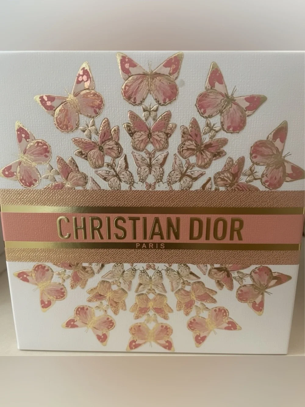 Limited Edition Dior Butterfly Gift Set - Rosy Glow Blush 015 Cherry & Case